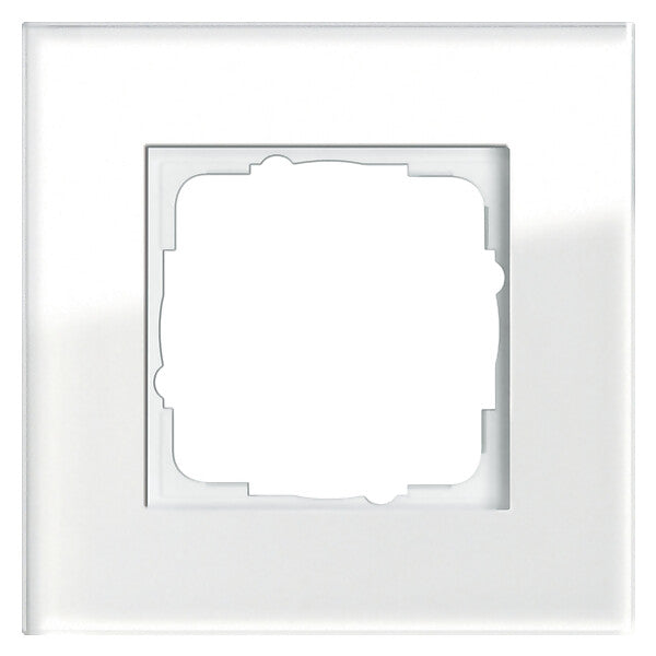 Gira Abdeckrahmen 1f. weissglas Esprit 021112